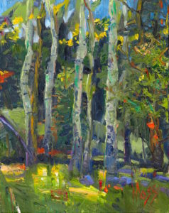 Margie Moss Impressionist Paintings Aspen Grove