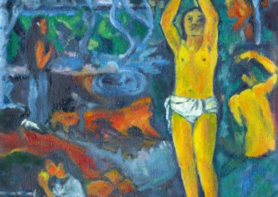 Margie Moss Impressionist Paintings Gaugin's Where Did We Come From