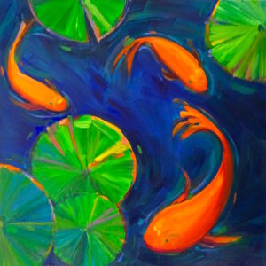 Margie Moss Impressionist Paintings Coi Fish