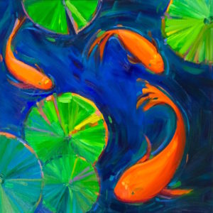 Margie Moss Impressionist Paintings Coi Fish