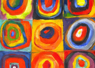 Margie Moss Impressionist Paintings Kandinsky Farbstude Quadrate