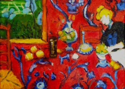 Margie Moss Impressionist Paintings Matisse Harmony Red