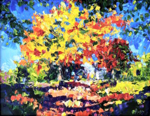 Margie Moss Impressionist Paintings Tree