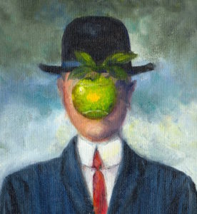 Margie Moss Impressionist Paintings Magritte Son of Man