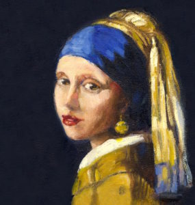 Margie Moss Impressionist Paintings Vermeer Girl Pearl Earring