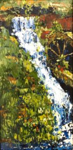 Margie Moss Impressionist Paintings Waterfall