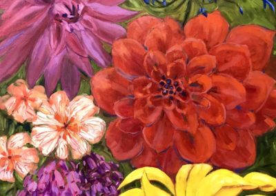 Margie Moss Impressionist Paintings Garden Flowers
