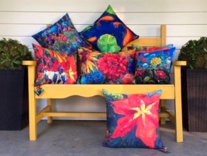Margie Moss Custom Art Painted Pillows